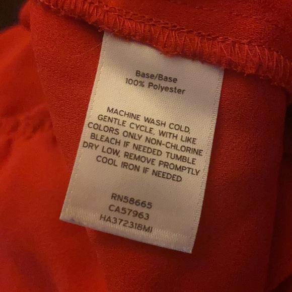 Red Halogen Ruffle Top Size Medium - Picture 8 of 9